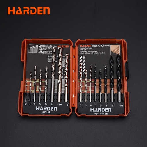 [H610289] COFFRET DES MECHES POUR PERCEUSE 16 PIECES