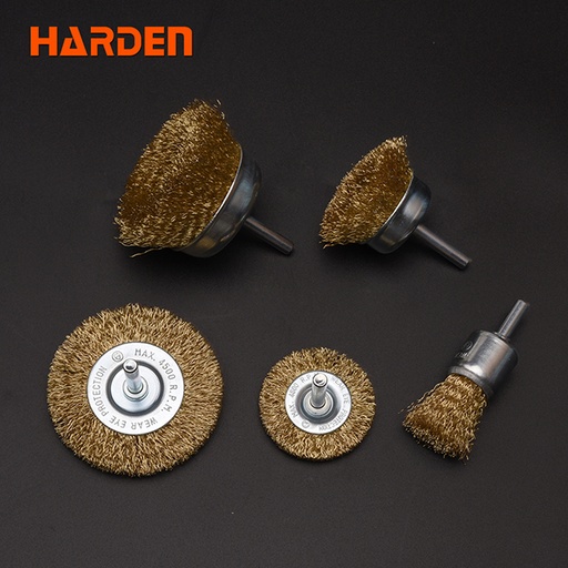 [H611535] JEU DE BROSSE METALLIQ 5 PIECES