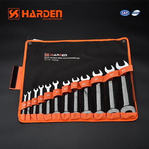 [H540108] JEU DE CLE A FOURCHE 12 Pcs 6x7 à 30x32 - HARDEN-